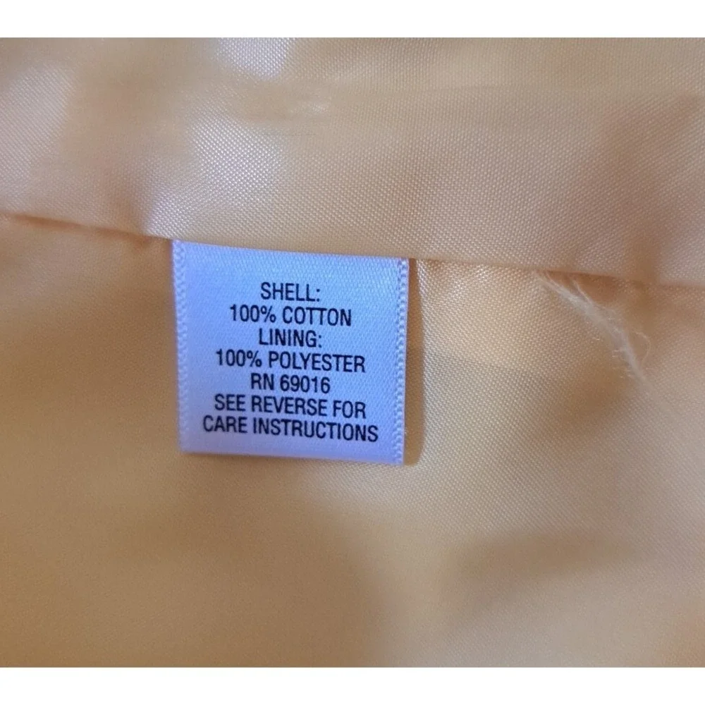 Studio Works Womens 2X Light Weight Full Zip 4 Pocket Solid Yellow Jacket Pre-Ow